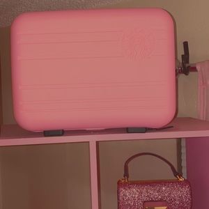 Starbucks pink suitcase